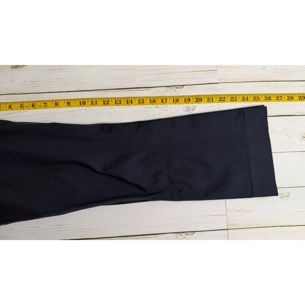 Everlane The Kick Cropped Pants Womens 0 Navy Side Zip Stretch‎ Mid Rise - Picture 7 of 10